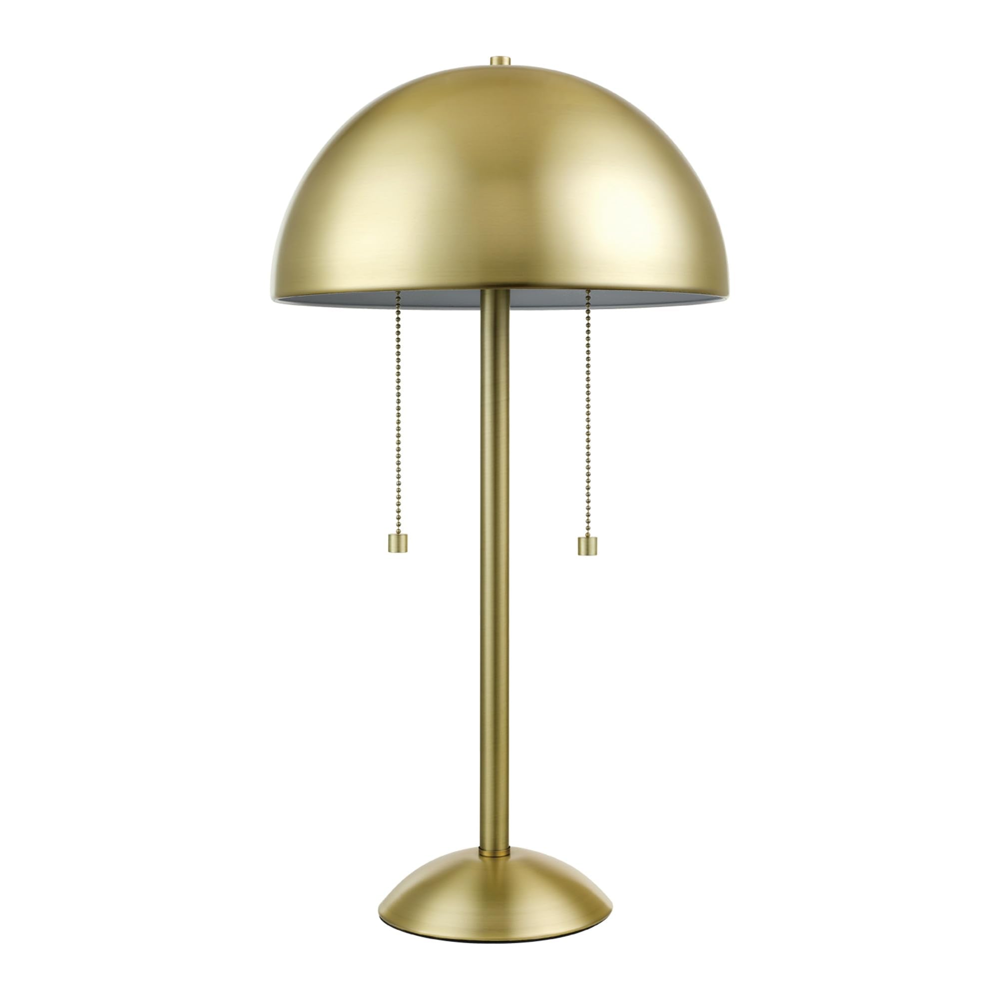 Globe Novogratz x Electric 65850 Haydel 21" 2-Light Table Lamp, Sage Green, Double On/Off Pull Chain