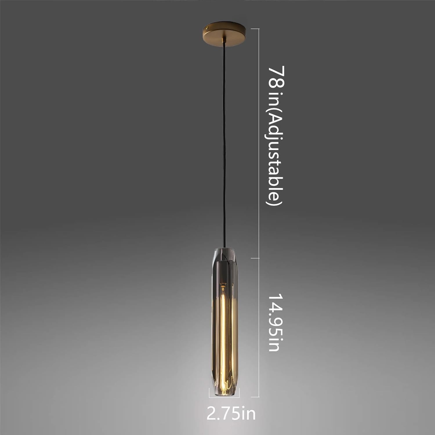 Pendant Lights Kitchen Island Pendant Lights Pendant Light fixtures Kitchen Pendant Light pendent Light Smoke Gray Crystal lampshade Island Pendant Lights for Kitchen