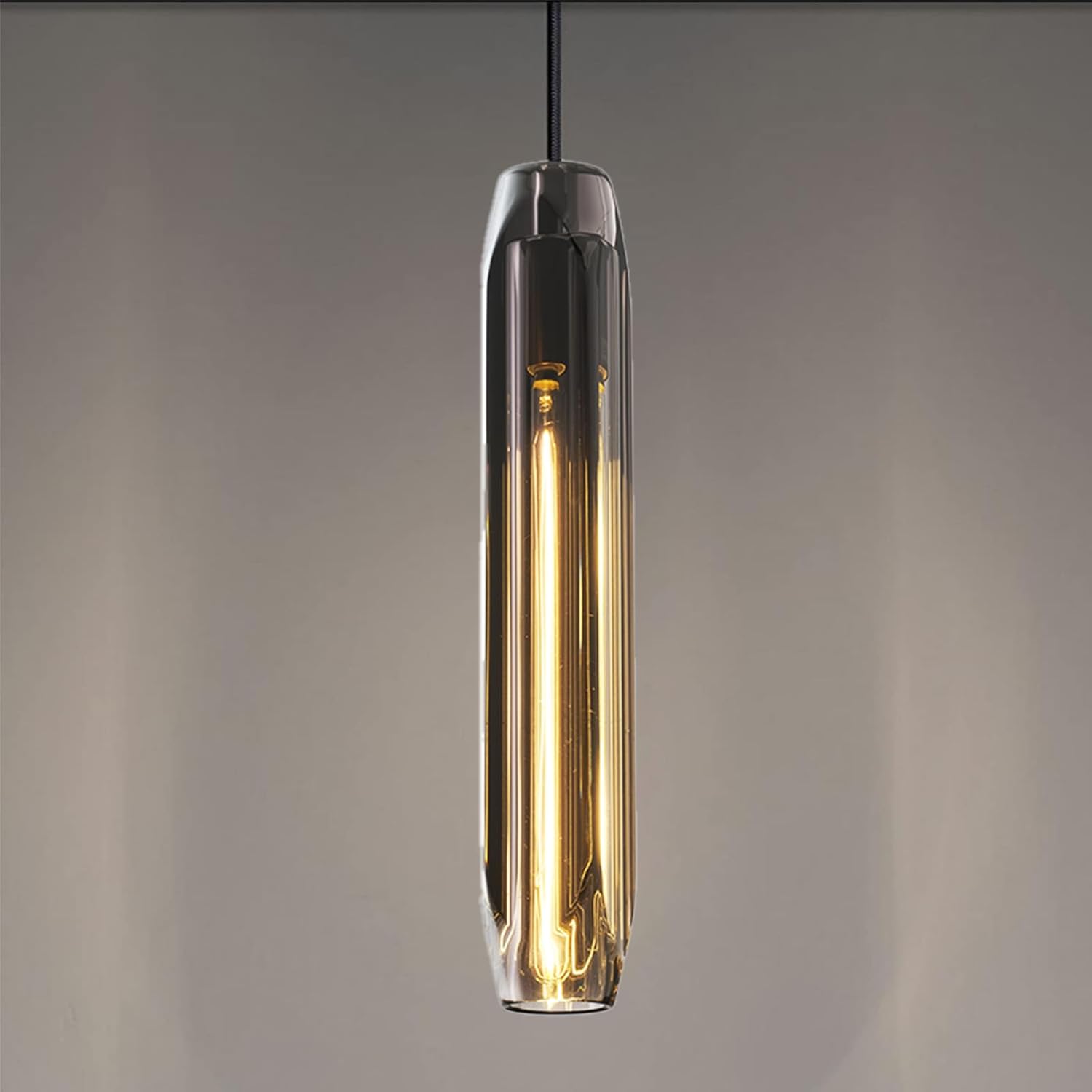 Pendant Lights Kitchen Island Pendant Lights Pendant Light fixtures Kitchen Pendant Light pendent Light Smoke Gray Crystal lampshade Island Pendant Lights for Kitchen